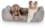 Knuffelwuff Tierbett Hundebett Dreamline, Schaumstoffflocken grau 85 cm x 120 cm