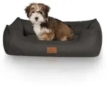 Knuffelwuff Tierbett Hundebett Dreamline, Schaumstoffflocken schwarz 63 cm x 85 cm
