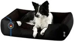 BedDog Tierbett Hundebett LUPI mit Rand, Bezug abnehmbar braun|schwarz 85 cm x...