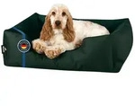 BedDog Tierbett Hundebett ZARA mit Rand, Bezug abnehmbar gr&uuml;n 50 cm x 65 cm