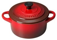 LE CREUSET Auflaufform Mini Cocotte 10,5cm kirschrot Steinzeug, Steinzeug,
