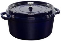 Staub Auflaufform La Cocotte 28cm rund, dunkelblau, Gusseisen, Gusseisen