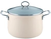 Riess Fleischtopf NOUVELLE Fleischtopf mit Glasdeckel 6,5 l Beige