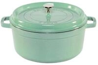 Staub Auflaufform La Cocotte 26cm rund, salbei, Gusseisen, Gusseisen