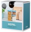 Mepal Vorratsdose Vorratsdosen-Set rechteckig Schwarz 700 ml, 1100 ml, 2000 ml,