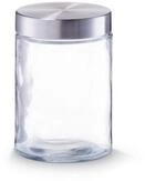 Zeller Present Deckel Vorratsglas m. Edelstahldeckel, 1100 ml, Glas/Edelstahl,