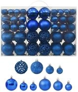 vidaXL Christbaumschmuck 100-tlg. Weihnachtskugel-Set Blau (100-tlg)