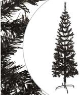 vidaXL K&uuml;nstlicher Weihnachtsbaum vidaXL Schlanker Weihnachtsbaum Schwarz 150...