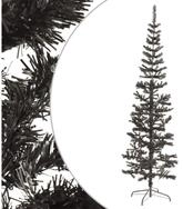vidaXL K&uuml;nstlicher Weihnachtsbaum, Schlanker Weihnachtsbaum Schwarz 180 cm