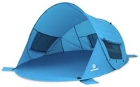 outdoorer Strandmuschel Zack Premium blau, UV 80, mit Fenstern, Pop-up