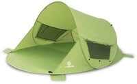 outdoorer Strandmuschel Zack Premium gr&uuml;n, UV 80, mit Fenstern, Pop-up