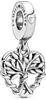 Pandora Bead 799149C00 Charm-Anhänger Herz Familienstammbaum Silber