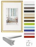 Walther Bilderrahmen Kunststoffrahmen Trendstyle KP130G 21x29,7cm gold