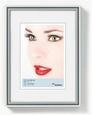 Walther Bilderrahmen Kunststoffrahmen KS824H Galeria 18x24cm silber