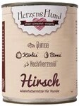 Herzenshund Hirsch mit Quinoa 800 g - 6 St&uuml;ck, Nassfutter f&uuml;r: Hund