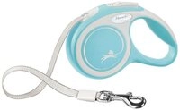 flexi Flexileine FLEXI Rollleine New COMFORT Gurt - 3m, bis 12kg Farbe: hellblau