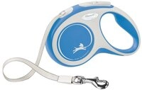 flexi Flexileine FLEXI Rollleine New COMFORT Gurt - 5m, bis 15kg Farbe: blau