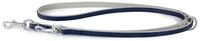 Das Lederband Hundeleine Hunde F&uuml;hrleine Amsterdam Navy/Grey