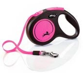 flexi Hundeleinen-F&uuml;hrungsstange Flexi Hundeleine New Neon Gurt M neonpink