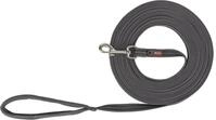 TRIXIE Schleppleine Fusion Schleppleine, gummiert - grafit - 3 m/17 mm, Gurtband