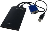 Startech.com - KVM-Switch - schwarz Audio-Adapter 3,5-mm-Klinke