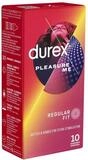 durex Kondome Pleasure Me Packung mit, 10 St., stimulierende Markenkondome mit Rippen