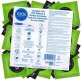 EXS Kondome Ribbed & Dotted - stimulierende Kondome mit 3-in-1-Effekt Packung mit,