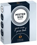 MISTER SIZE XXL-Kondome Mister Size &laquo;57&raquo; Ma&szlig;kondome - gro&szlig;z&uuml;gig & bequem...