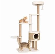 vidaXL Kratzbaum vidaXL Katzen-Kratzbaum mit Luxuri&ouml;sem Kissen 148 cm Seegras