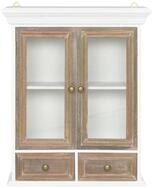 vidaXL Kommode, Wandschrank Wei&szlig; 49x22x59 cm Holzwerkstoff