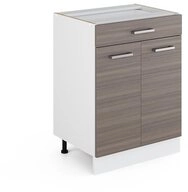 Vicco Unterschrank R-Line, Edelgrau/Wei&szlig;, 60 cm mit Schublade, ohne...