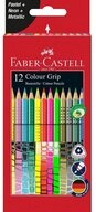 Faber-Castell Buntstift 12 Buntstifte CLASSIC GRIP farbsortiert mit Sonderfarben