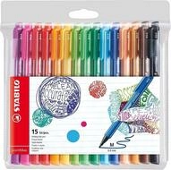 STABILO Fineliner 24 pointMax Filzstift farbsortiert