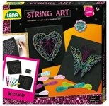 SIMM Spielwaren Kreativset String Art Set Schmetterling & Herz mit 6 Farben