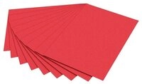 Folia Bastelkartonpapier folia Fotokarton rot