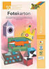Folia Bastelkartonpapier folia Fotokartonblock, 220 x 330 mm, farbig sortiert