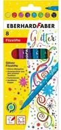 Eberhard Faber Filzstift Fasermaler Glitzer 8er-Sc. EFA Wasserbasis-auswaschbar