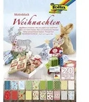 Folia Bastelkartonpapier Folia Motivkartonblock WEIHNACHTEN III, 24x34cm, 20...