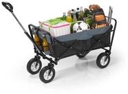 EASYmaxx Bollerwagen faltbar grau/schwarz 80kg 61x100x50cm,