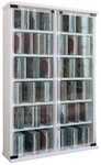 VCM Standregal CD DVD Regal Galerie H. 92 x B. 60 x T. 18 cm
