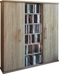 VCM Standregal CD DVD Regal Santo H. 92 x B. 86 x T. 18 cm