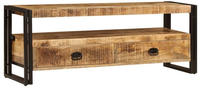 vidaXL TV-Schrank TV-Board 120 x 35 x 45 cm Mangoholz Massiv