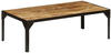 vidaXL Industrial Coffee Table in Mango Wood 110cm