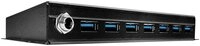 Lindy USB-Verteiler LINDY 43128 USB-Hub 7 Port USB-A USB 3.0 5 GBit/s Schwarz 7...