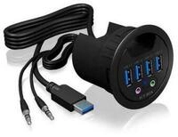 ICY BOX USB-Verteiler IB-HUB1403A, 4 Port USB 3.2 Gen 1 Type-A Tisch-Hub mit...