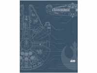 Komar Star Wars Blueprint Falcon 40x50cm