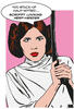 Komar Poster Star Wars Classic Comic Quote Leia, Star Wars (1 St), Kinderzimmer,