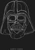 Komar Poster Star Wars Lines Dark Side Vader, Star Wars (1 St), Kinderzimmer,