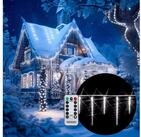 monzana Lichterkette, Eiszapfen Lichterkette 10,4m Fernbedienung 40 Zapfen