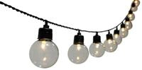 Dehner LED Solarleuchte Solar-Lichterkette Ronda, Lichtfarbe warmwei&szlig;, L&auml;nge 380